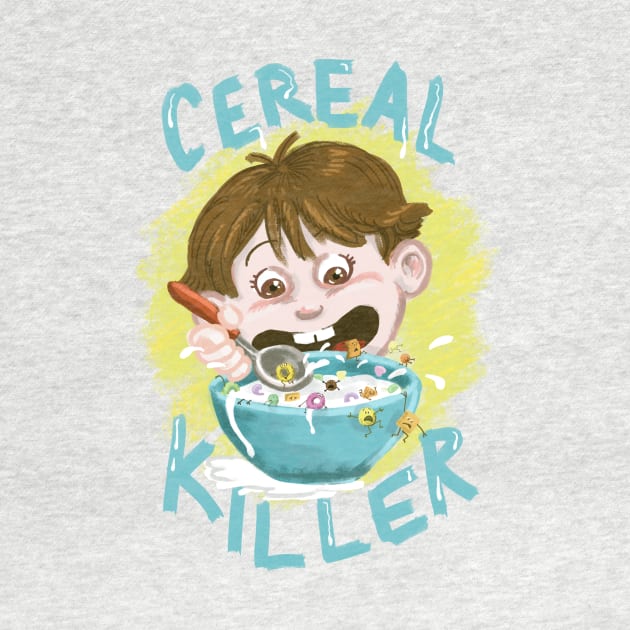 Cereal Killer Watercolor Breakfast Cereal Version 1 by Froggy101rj